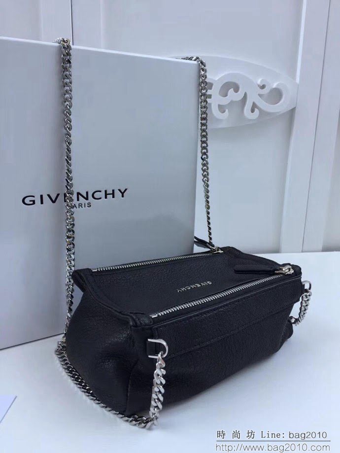 GlVENCHY紀梵希 專櫃同步 新款 Pandora潘多拉盒子 頂級進口臘制牛皮 鏈條斜挎包  tsg1233